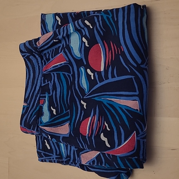 NWOT TALBOTS 100% Cotton Sailboat Themed Coastal Pants with Pockets - Picture 15 of 15